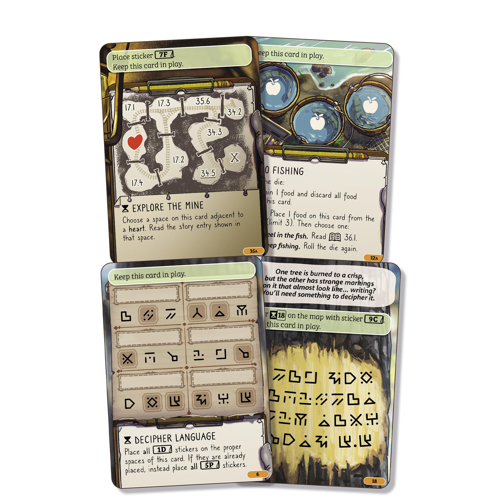 Asmodee Cozy Stickerville Juego de mesa familiar, a partir de 8 años, 1–6 jugadores, 30–45 minutos de duración