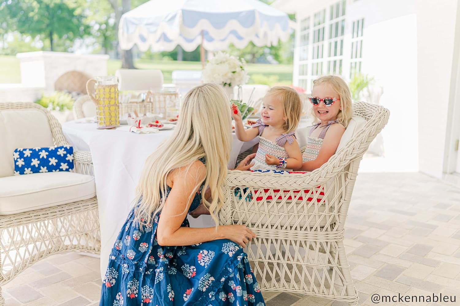 Mud Pie Womens Mud Pie Women's Ward Smocked Midi Dress - Image 8