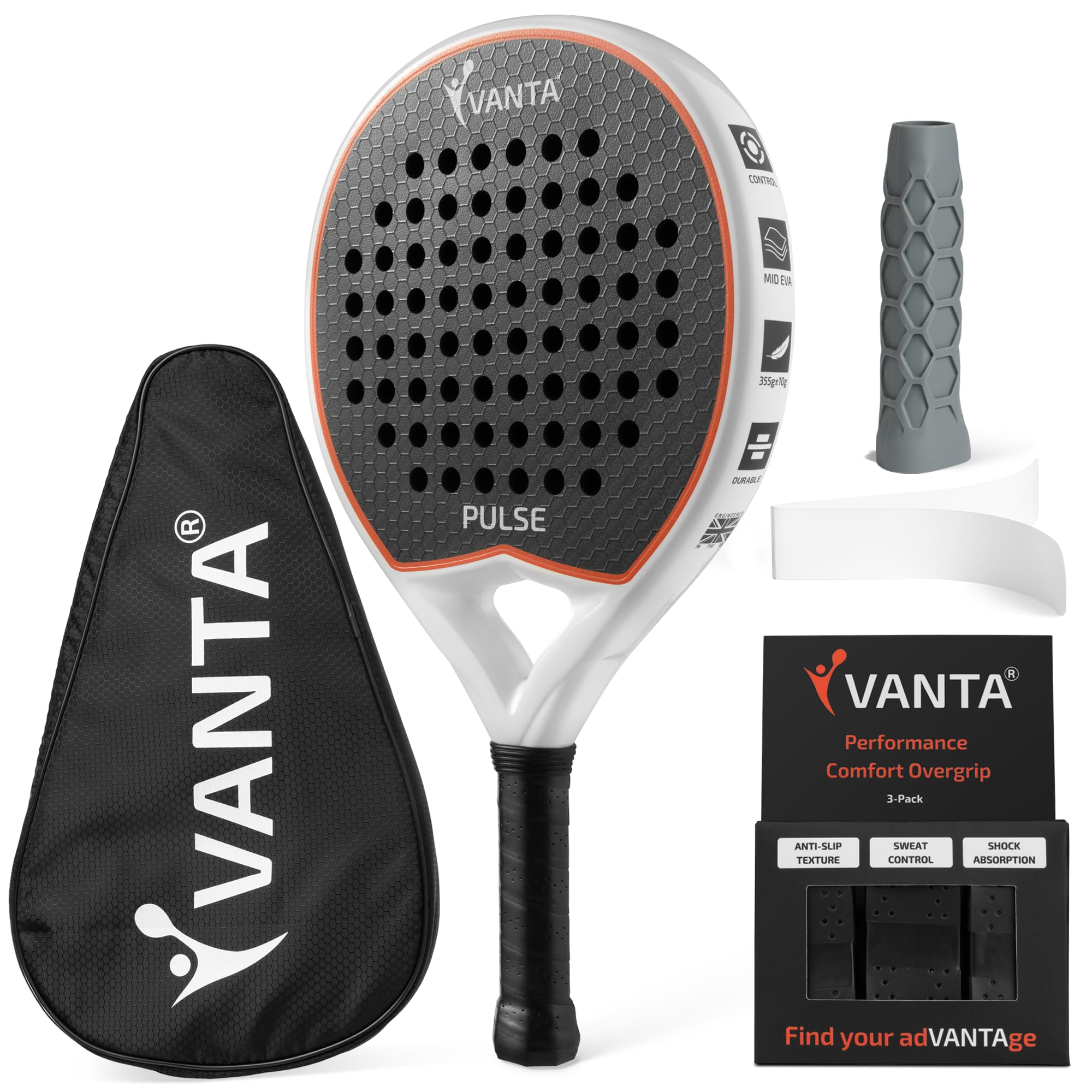 VANTA PULSE | Pacchetto di racchette da padel in carbonio 3K per uomini e