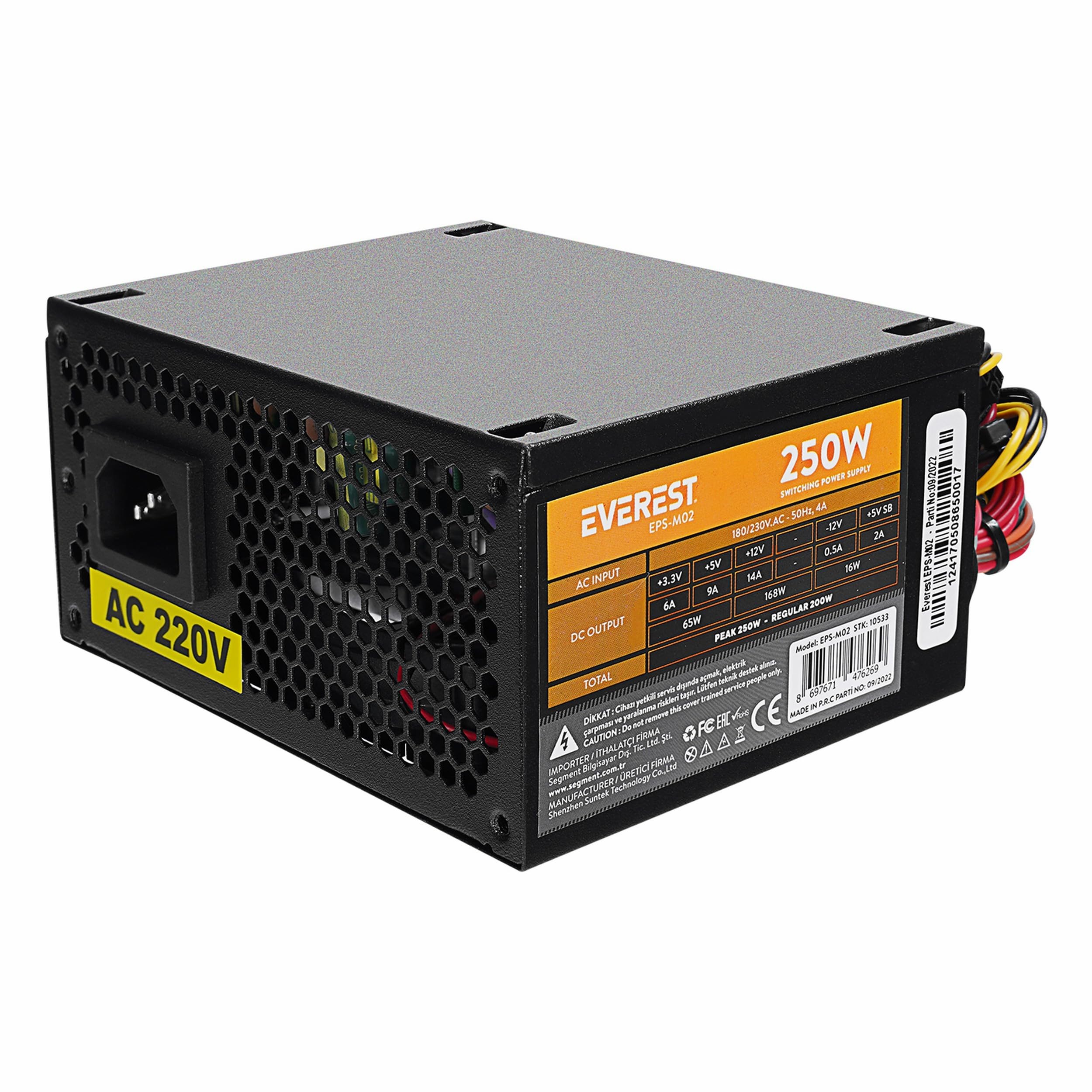 Everest EPS-M02 Real 200W Peak 250W Power Supply