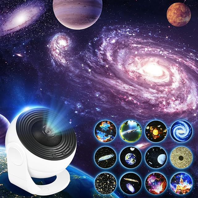 Comius Sharp Planetarium projektor gwiaździstego nieba, 12 planet, projektor planetarium, projektor galaktyki, gwiaździste niebo do sypialni, projektor LED, gwiaździste niebo, prezent dla dzieci