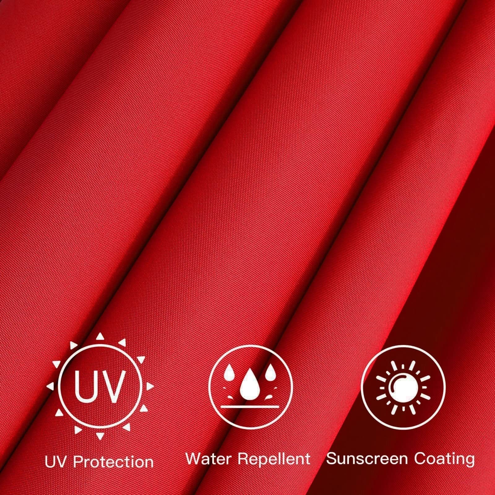 Parasol Vervanging 2,7m/3m Stoffen Bekleding 6 of 8 Ribben Vervangende Parasol Universele Paraplu Stof Cover Anti-Ultraviolet Overkapping Vervangingsstof voor Balkon,Terras,Strand,Tuin