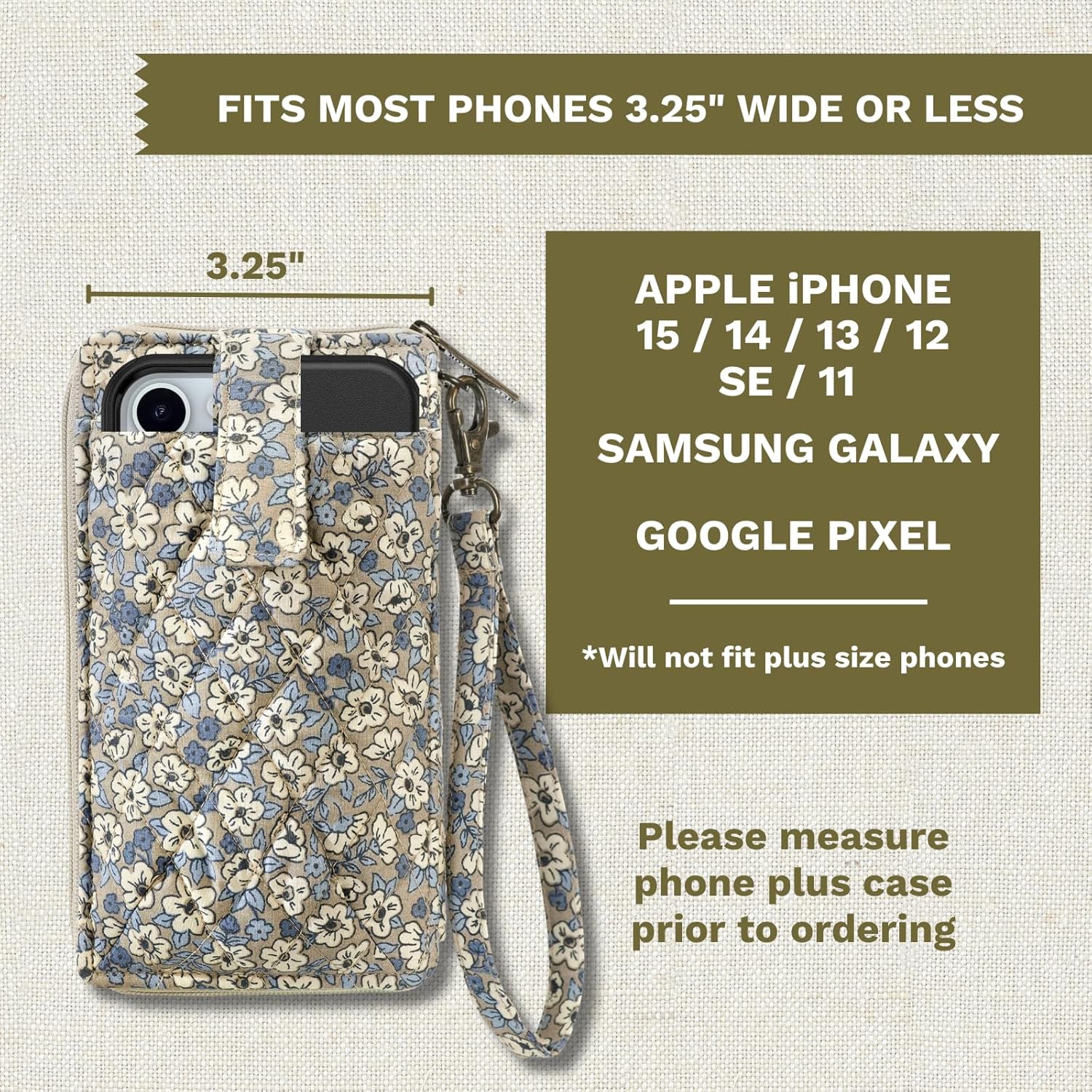 Bella Taylor Cell Phone Wristlet Wallet for Women with Smartphone Pocket and RFID Protection - Image 3