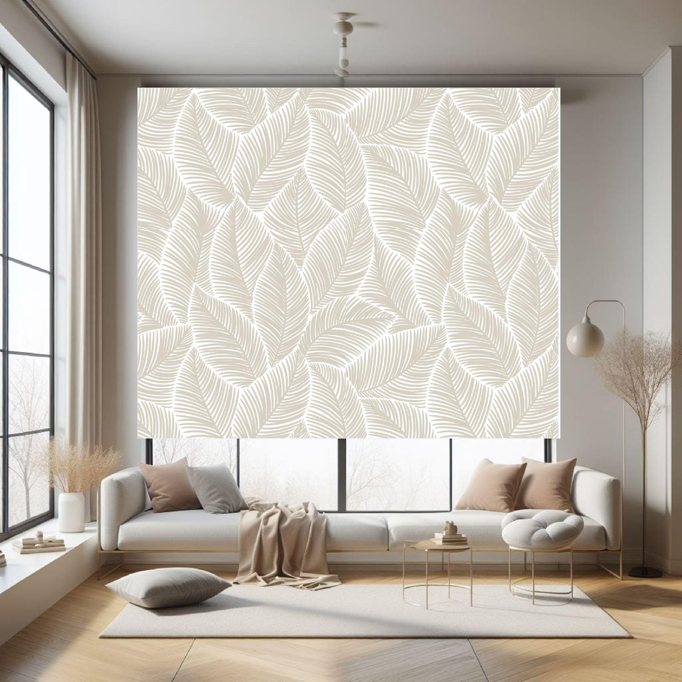 Estores estampados hojas, estores decorativos, estores estampados flores. Estores enrollables Translucidos estampados modernos.Calidad Premium (120x170)