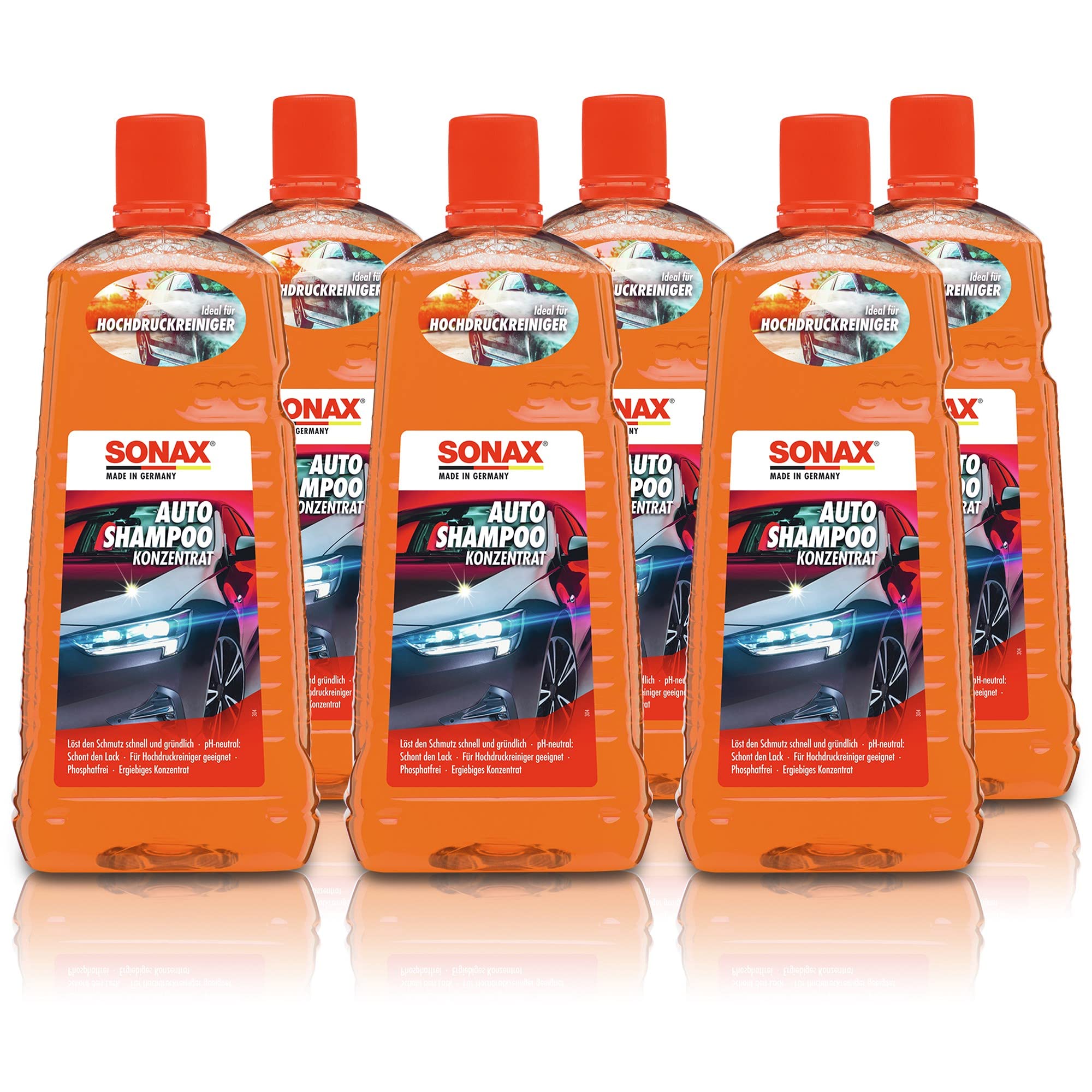 SONAX 6X 03145410 AutoShampoo Konzentrat pH-neutral 2L