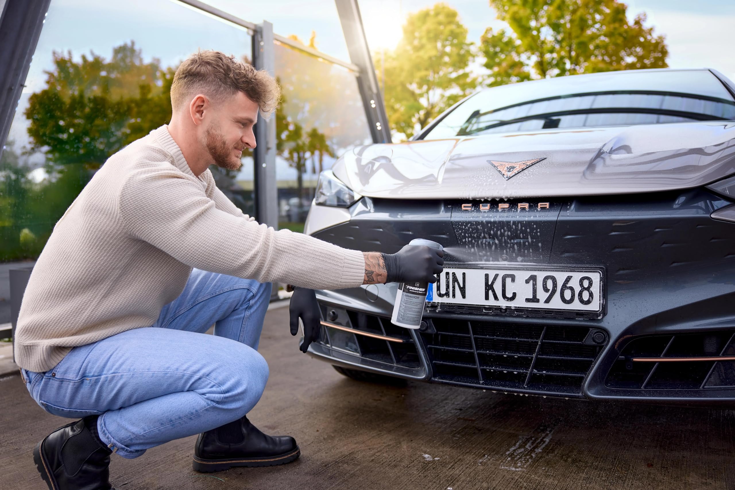 Koch Chemie Insect & Dirt Remover 0,75 l incluso panno in microfibra per rimuovere insetti auto, spray per insetti auto