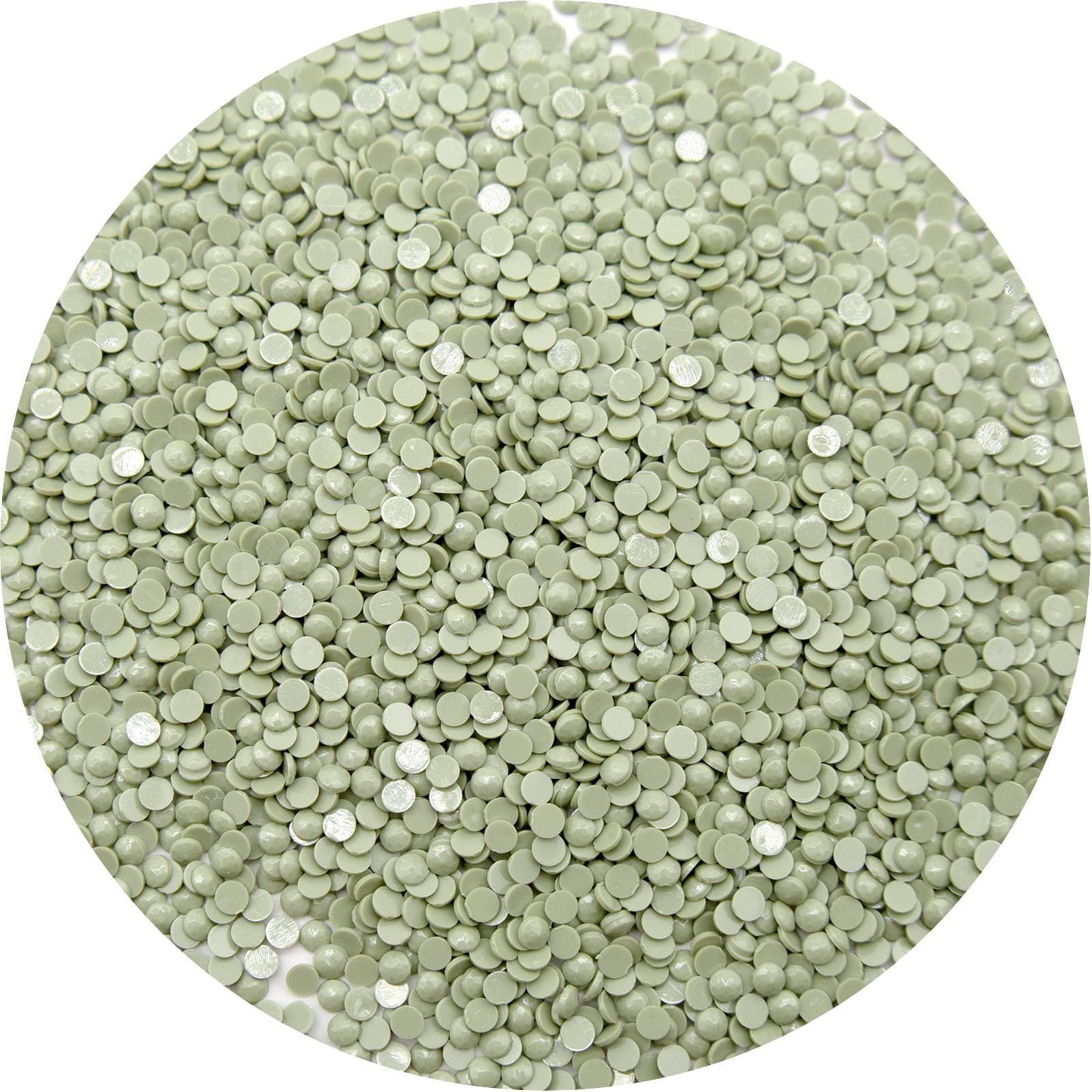 5000 Pieces Single Color Diamond Art Painting Beads,Color Code 523 Flat Bottom Round Rhinestones for Gem Painting Replacement, Round Drills for 5D Diamond Art DIY Craft