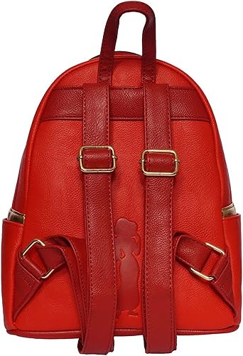 Miniatura 4 de Loungefly Mini mochila para cosplay de princesa jazmín rojo, Varios colores, Loungefly Disney Aladdin Jasmine Red Cosplay Mini Mochila -