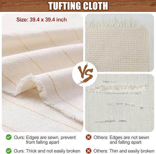 Miniatura 4 de Marco de acolchado con kit de recortadora de alfombras, marco de acolchado de alfombra con paño de acolchado y abrazadera de mesa, recortadora