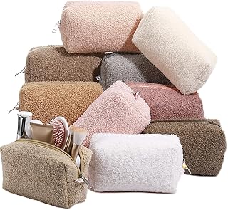 Paterr 10 bolsas de maquillaje de felpa para ...