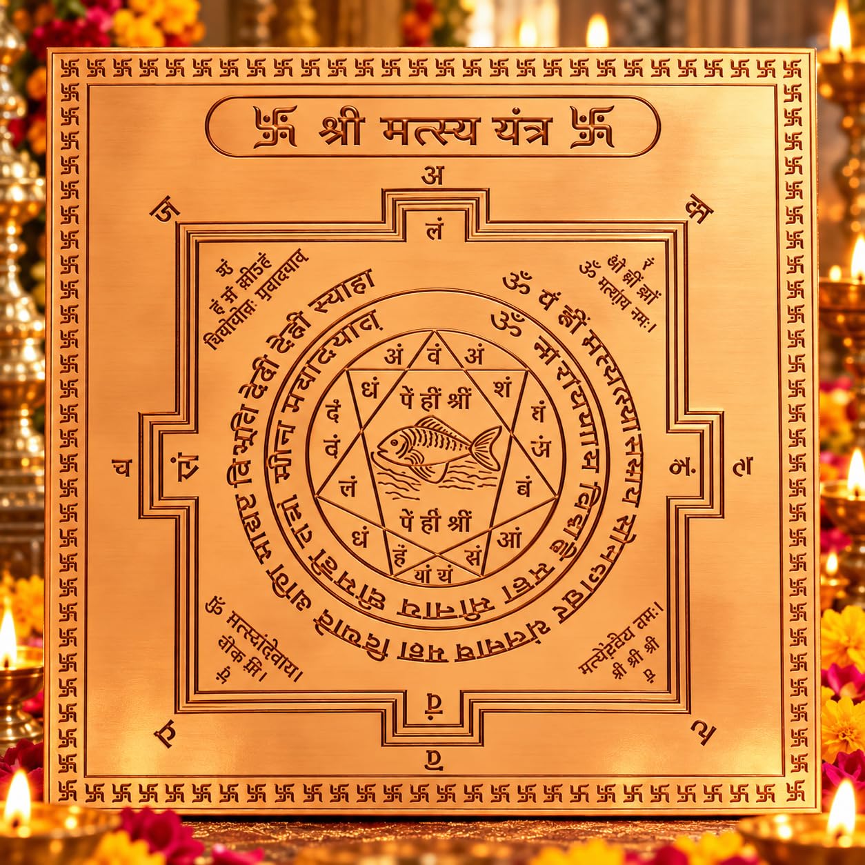 Copper Shiv Yantra - Spiritual Protection & Peace -13