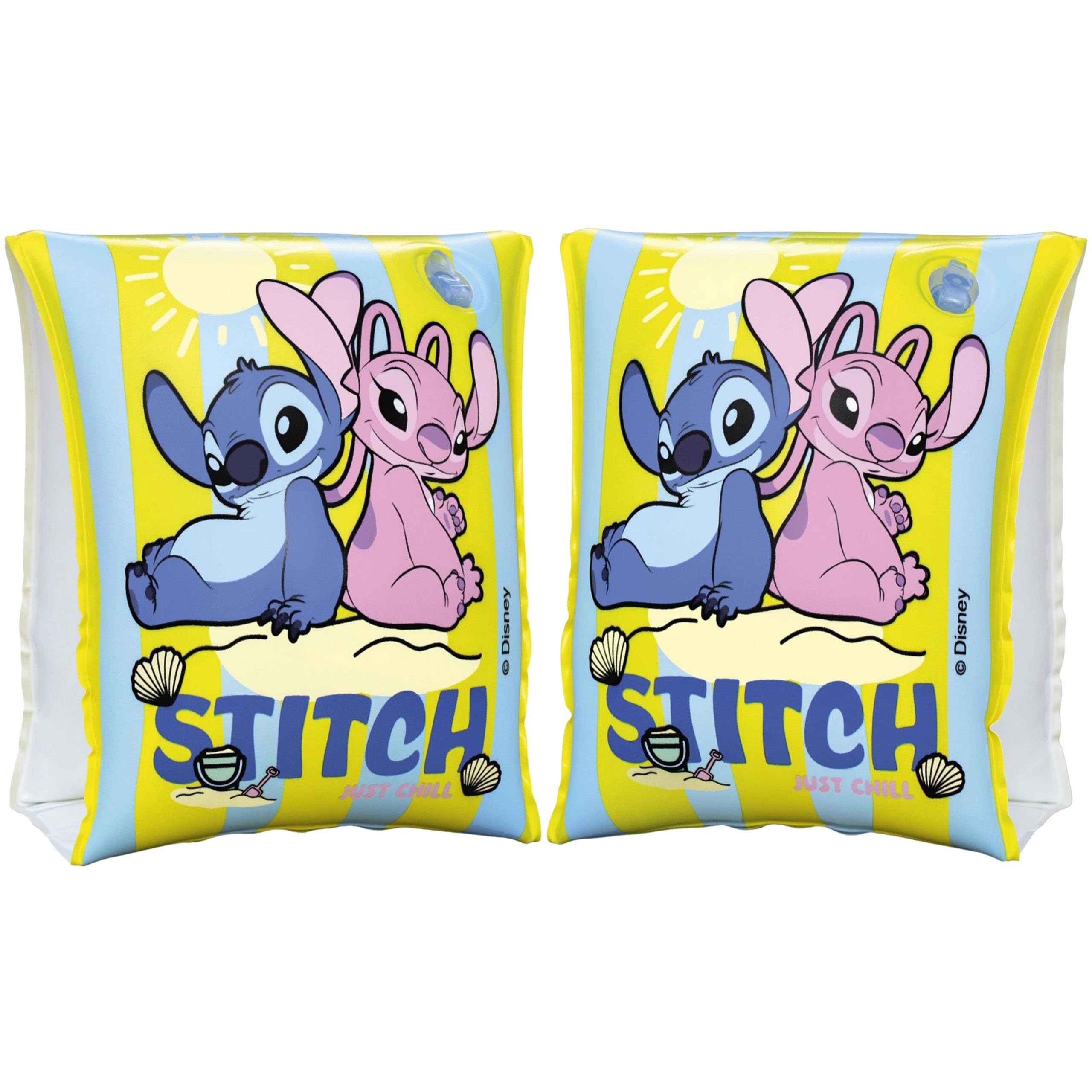 Inflatable swimming armbands, water wings for children 23x15cm (DISNEY Stitch, 23x15cm)