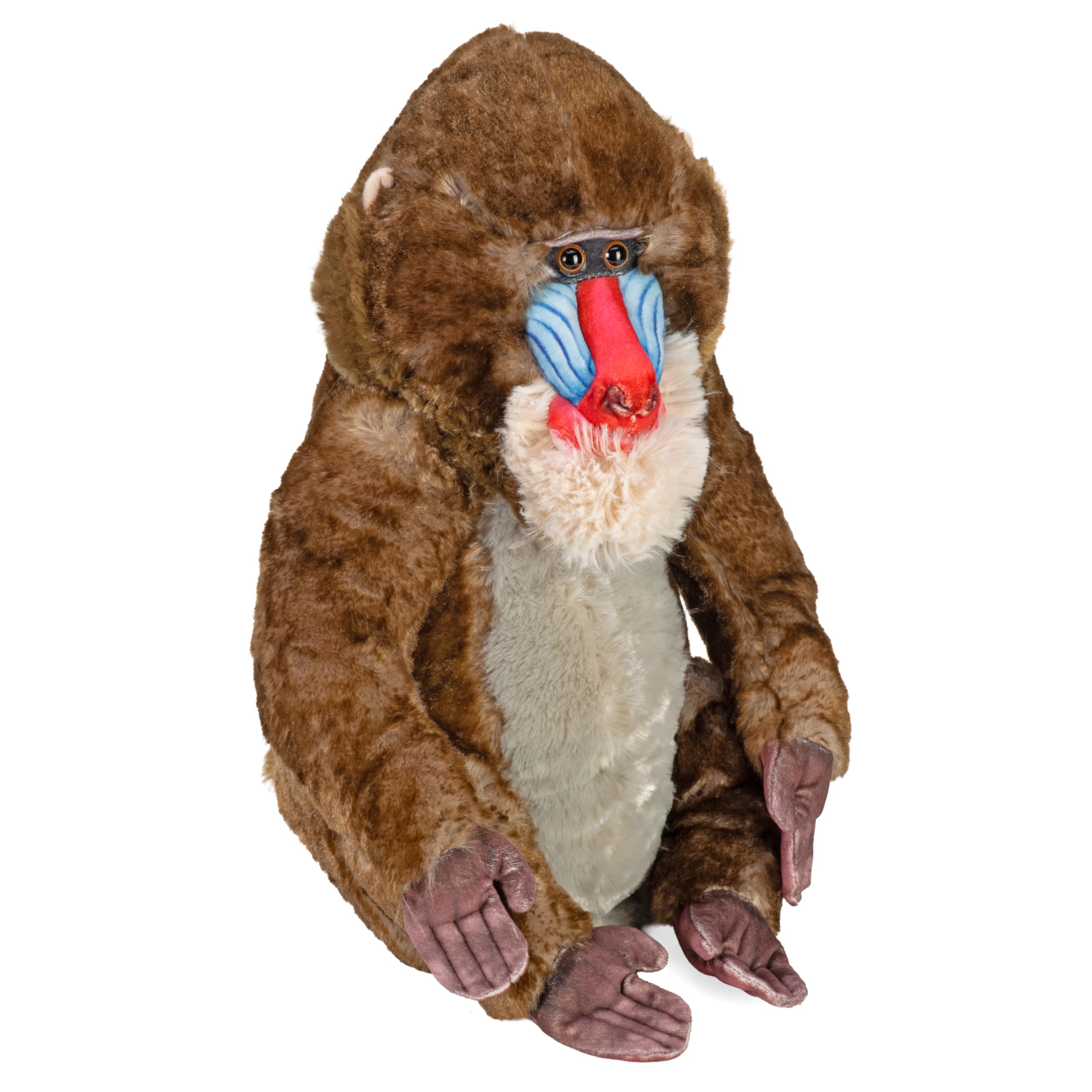 WILD REPUBLIC Artist Collection, Mandrill, Gift for Kids, 15 inches, Plush Toy, Fill is Spun Recycled Water Bottles