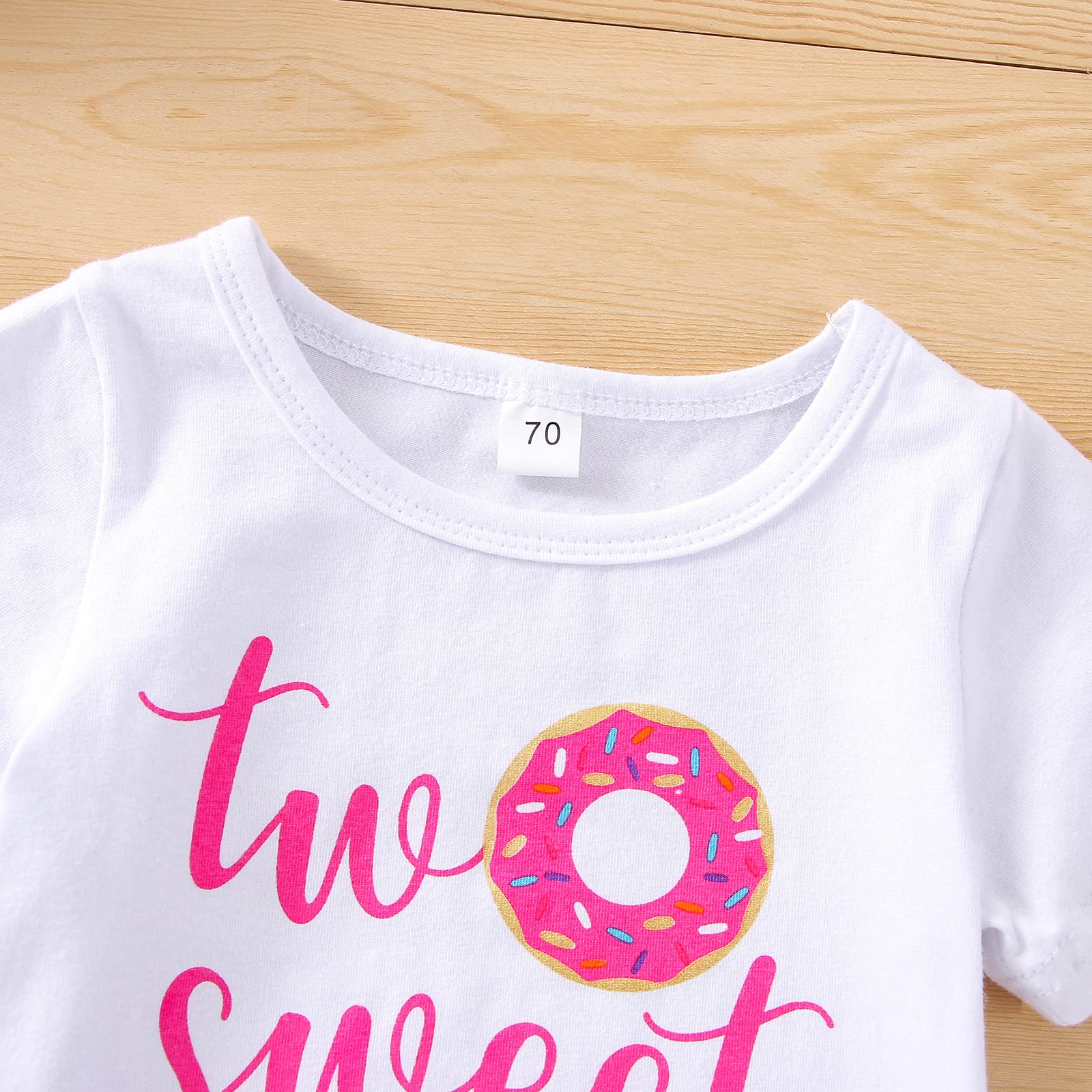 Conjunto de 3 piezas de cumpleaños para niñas pequeñas, 1-5T, camisetas de manga corta con diadema acampanada