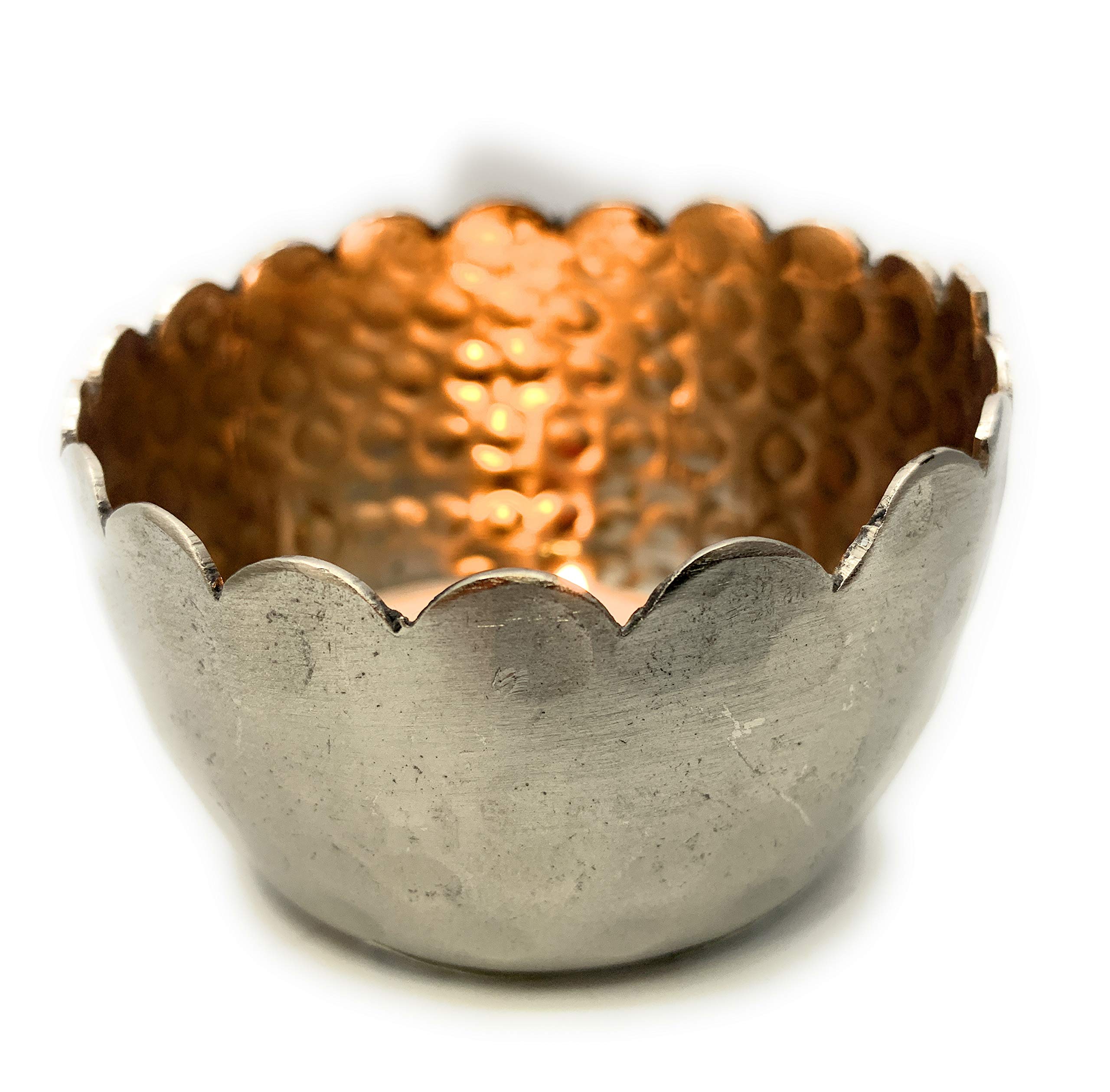 Windlicht Kiana S/2 H6-8cm Silber Aluminium vernic