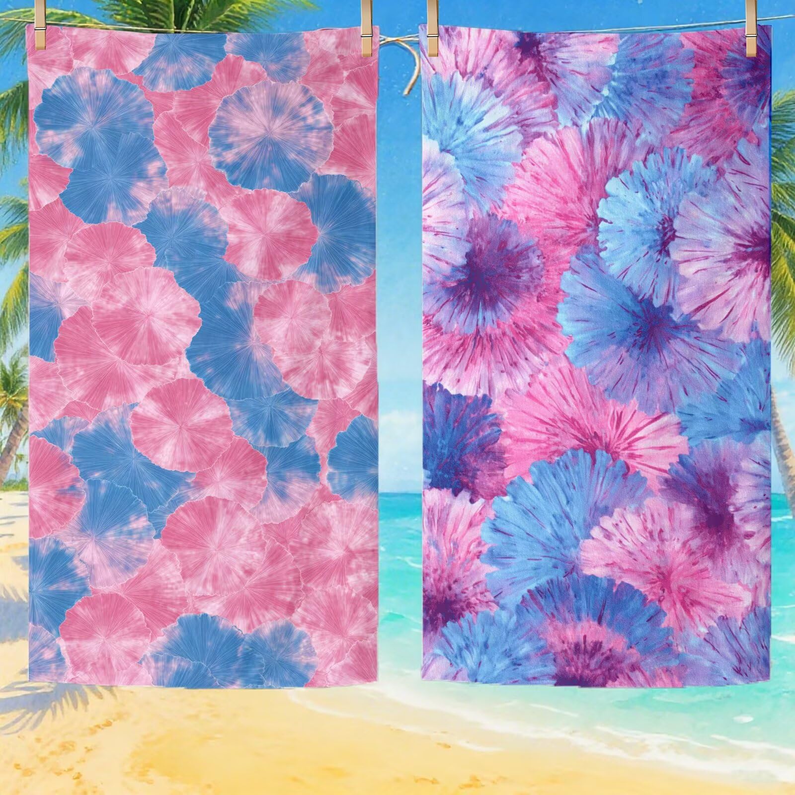 Toallas de Playa Microfibra Rosa Toalla Playa Grande 180x90 cm Mujer Hombre Secado Rápido Absorbente Toallas Gimnasio Suave Sin Arena Ligera Toalla Microfibra para Playas Piscina Viajes Camping Q-171