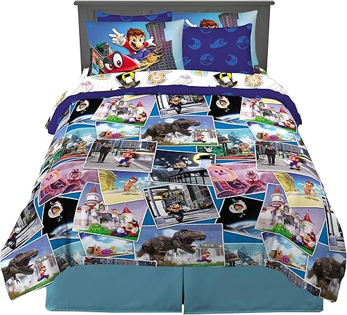 Miniatura 50 de Paw Patrol Girl Skye - Juego de ropa de cama para niños, muy suave y acogedor, juego de edredón y sábanas de microfibra reversible con funda, 7