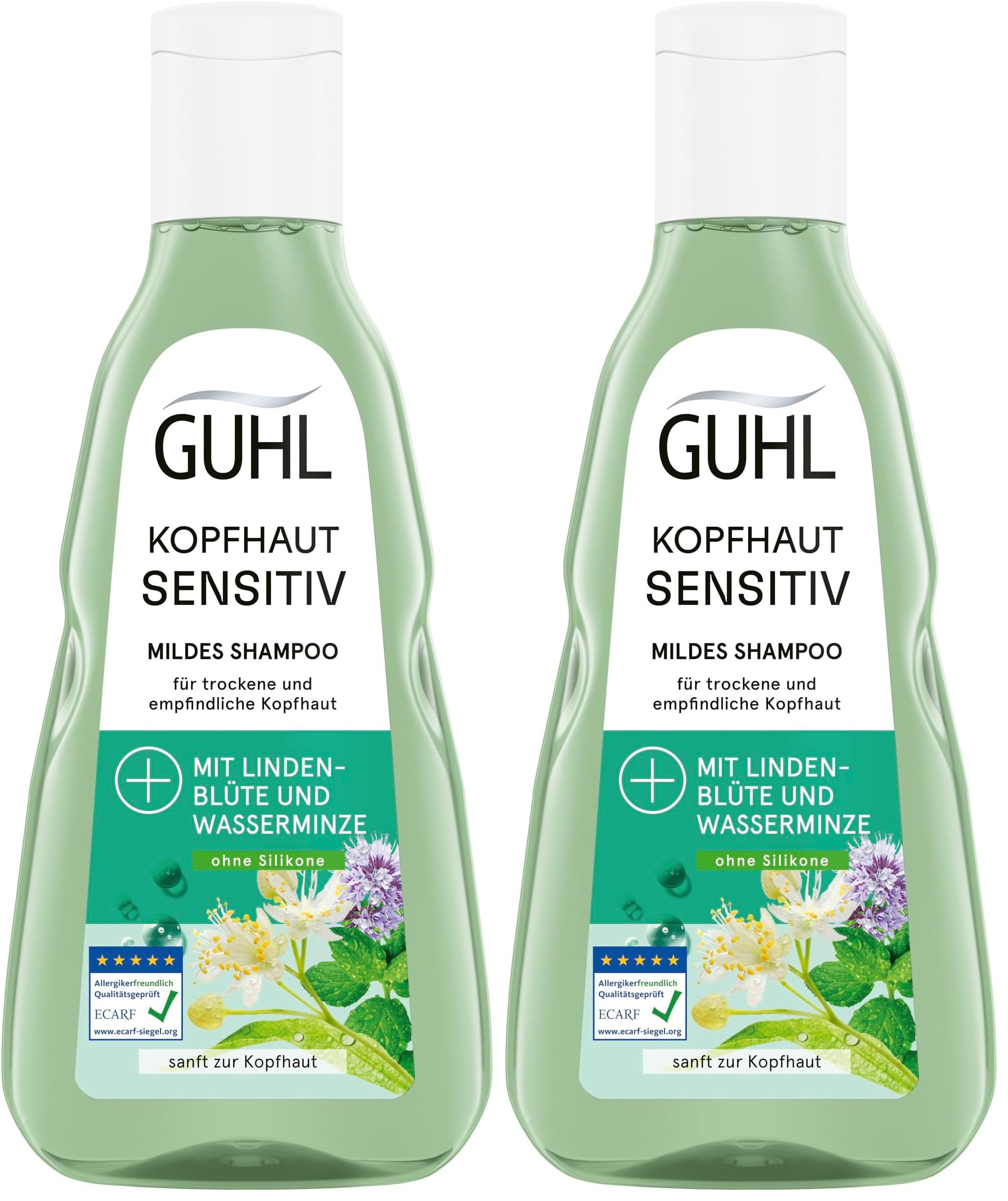Guhl Kopfhaut Sensitiv Shampoo - Inhalt: 250 ml - Haartyp: alle (Packung mit 2)