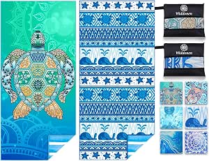 Hotkoko Lightweight Beach Towel – Sand-Free, Quick-Dry & Compact For Pool, Camping, Travel