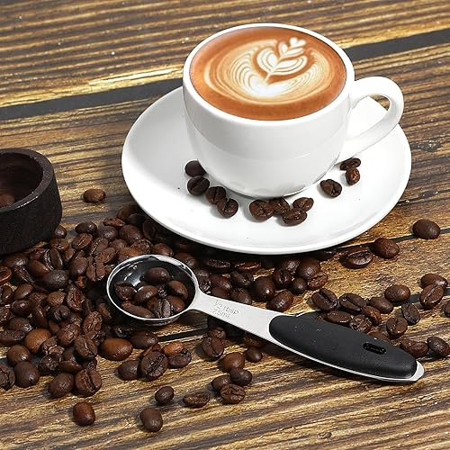 Miniatura 3 de Cucharas medidoras de acero inoxidable  12 cucharada, 132 taza, cuchara pequeña para café, mango incluido