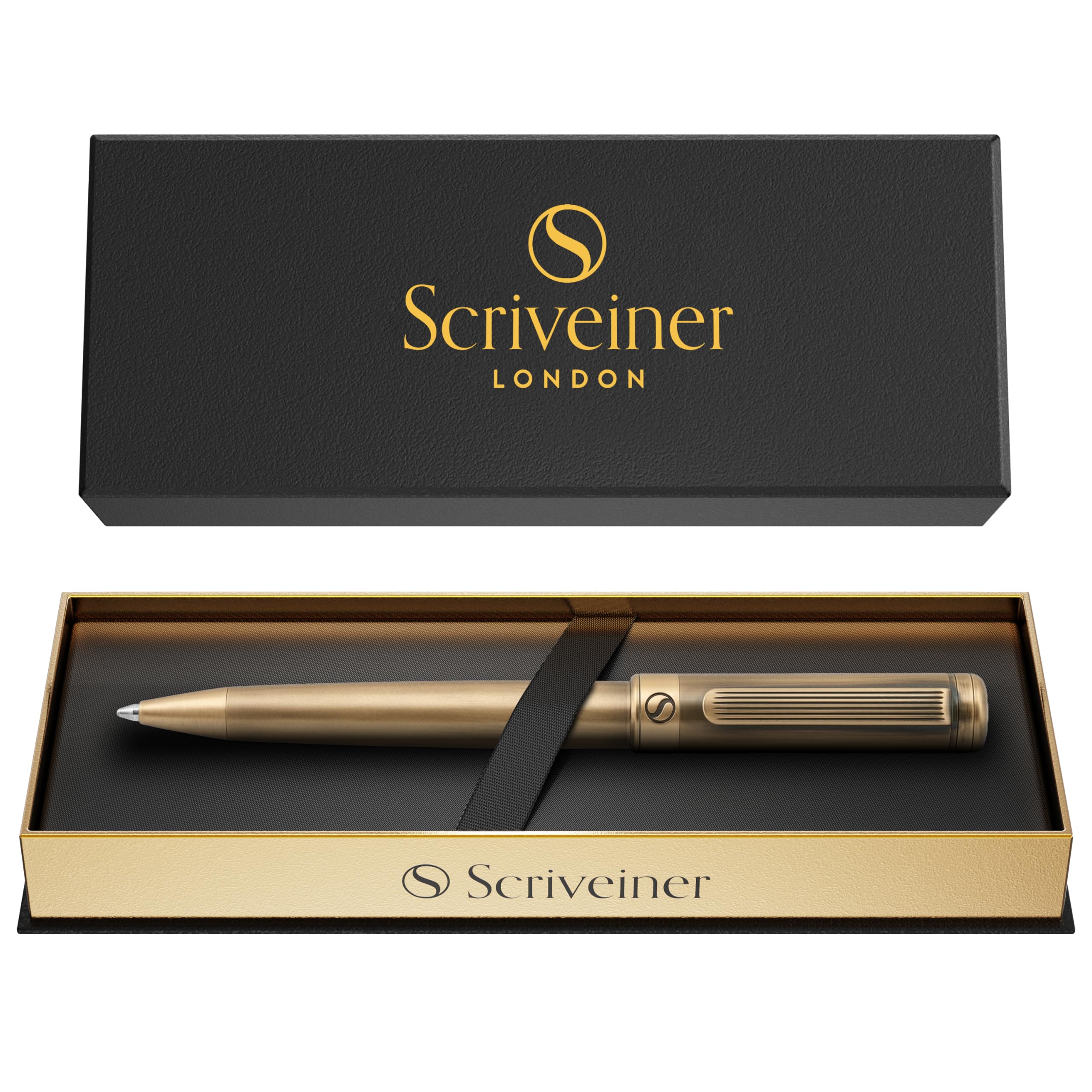 Scriveiner Bronze Ballpoint Pen, Luxury Pen Gift for Men &amp; Women, Fancy Pen