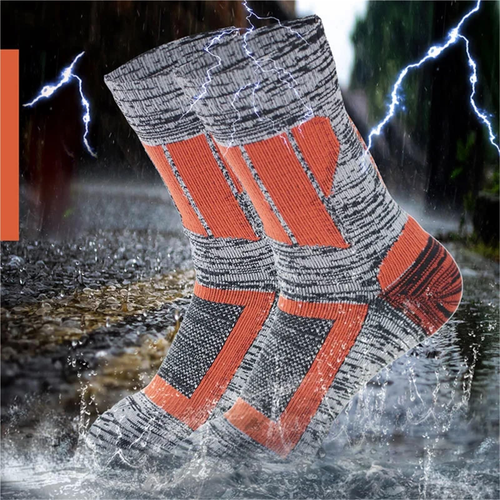 Wasserdichte Socken Herrensocken Atmungsaktive Wasserdichte Ski-Campingsocken Winter Warme Fußballsocken Wasserdicht Heizung Angeln Schneesocken Herrenbekleidung FüR Wie Laufen