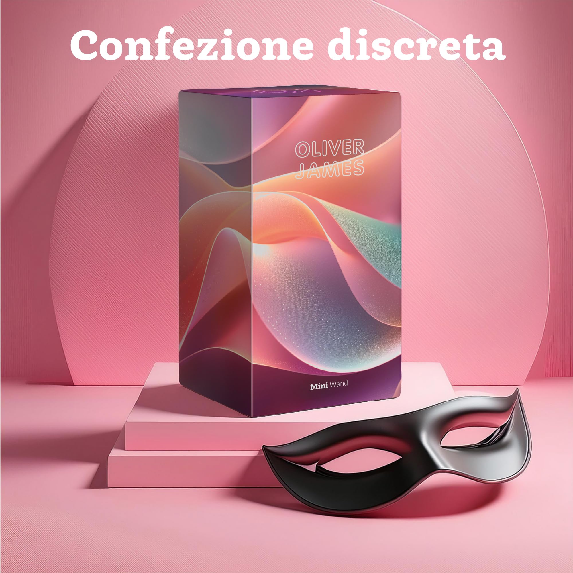 Mini vibratore di Oliver James – Wand vibratore ricaricabile in silicone con 5 velocità e 5 modalità, sex toy discreto per donne, 12,5 cm × 4,3 cm (Zaffiro di mezzanotte)