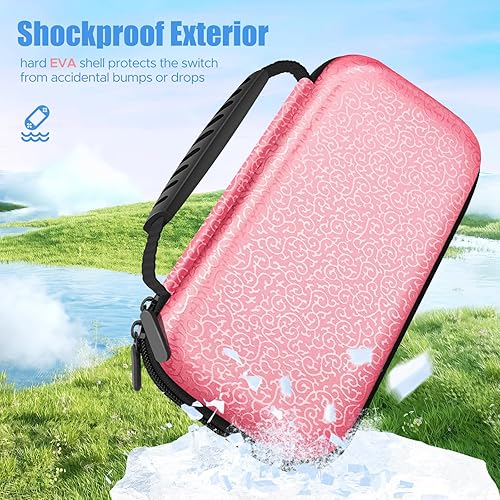 Miniatura 2 de homicozy Carrying Case for Nintendo Switch and Switch OLED Console,Hard Travel Case Shell Pouch for Nintendo Switch Console & Accessories,Protective
