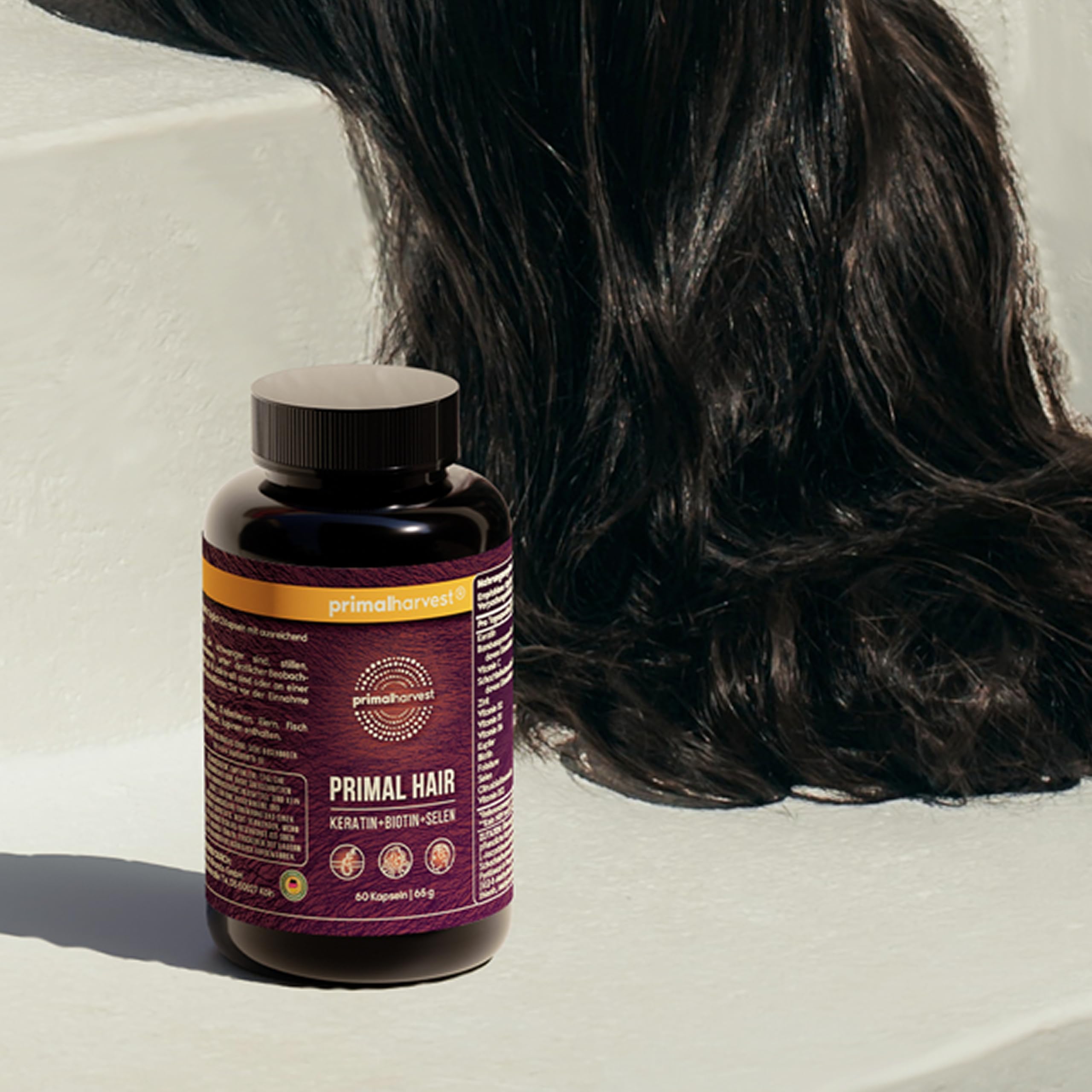Primal Hair – Tägliches Supplement, gluten- & milchfrei, vegetarisch