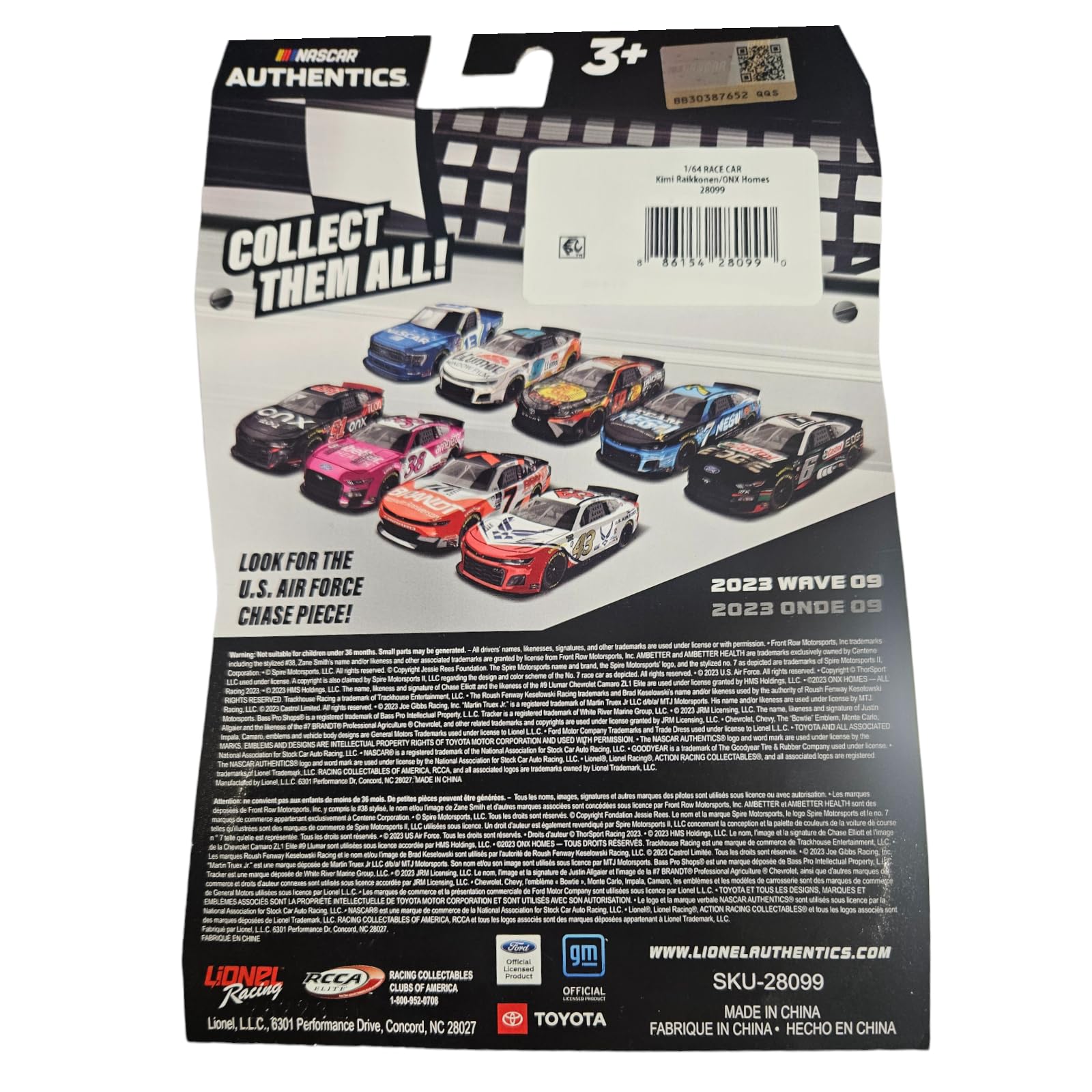 2023 NASCAR Authentics Kimi Raikkonen Wave 9 Diecast Car, 1:64