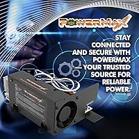 Vista 2 de PowerMax PM3-55 Cargador convertidor de potencia RV – 110 VCA a 12 voltios, fuente de alimentación de conmutación regulada universal, serie PM3
