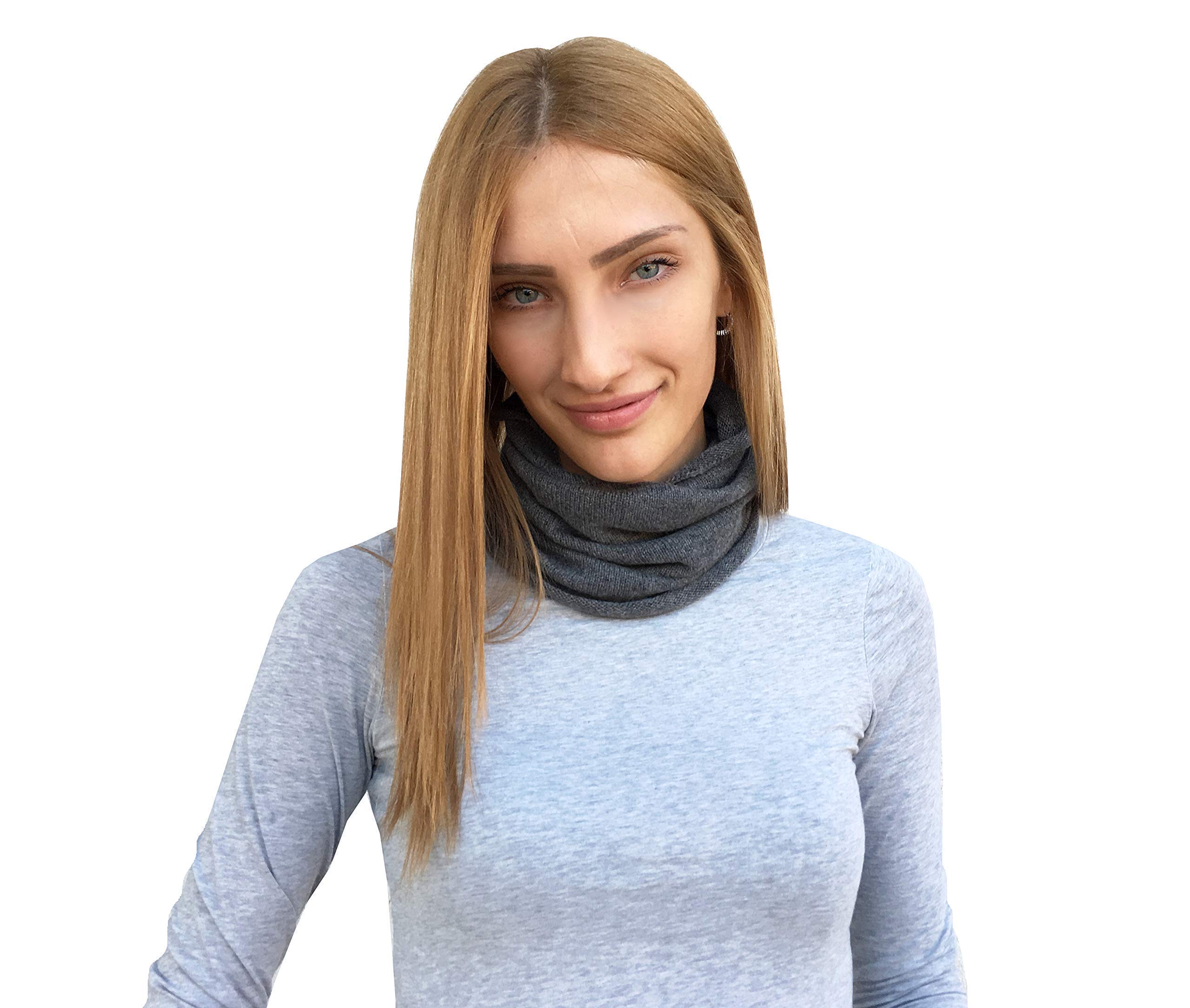 Scalda Collo Sciarpa Donna Cachemire Bianco