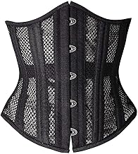 SHAPERX Women's Waist Training Corsets Underbust Heavy Duty 26 Steel Boned Hourglass Silhouette Body Shaper