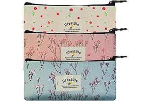Countryside Floral Pencil Pouch Cosmetic Makeup Bag Set