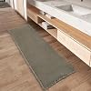 Upgraded Waffle Runner Rug Super Absorbent Non-Slip Bath Mat for Bathroom Floor Machine Washable Bathroom Runner Rug with Tassel Perfect for Hallway Bedroom Laundry Room Green 2ft x 5ft 24 x 60