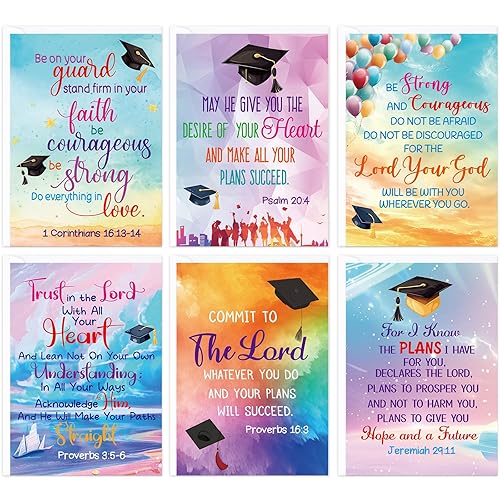 Fancy Land Religious Graduation Cards Christian Congrats Grads Greeting Cards