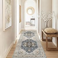 Vista 60 de Alfombra de área lavable de 5 x 7 pies para sala de estar, alfombra grande abstracta para comedor, dormitorio, alfombra antideslizante de 5 x 7