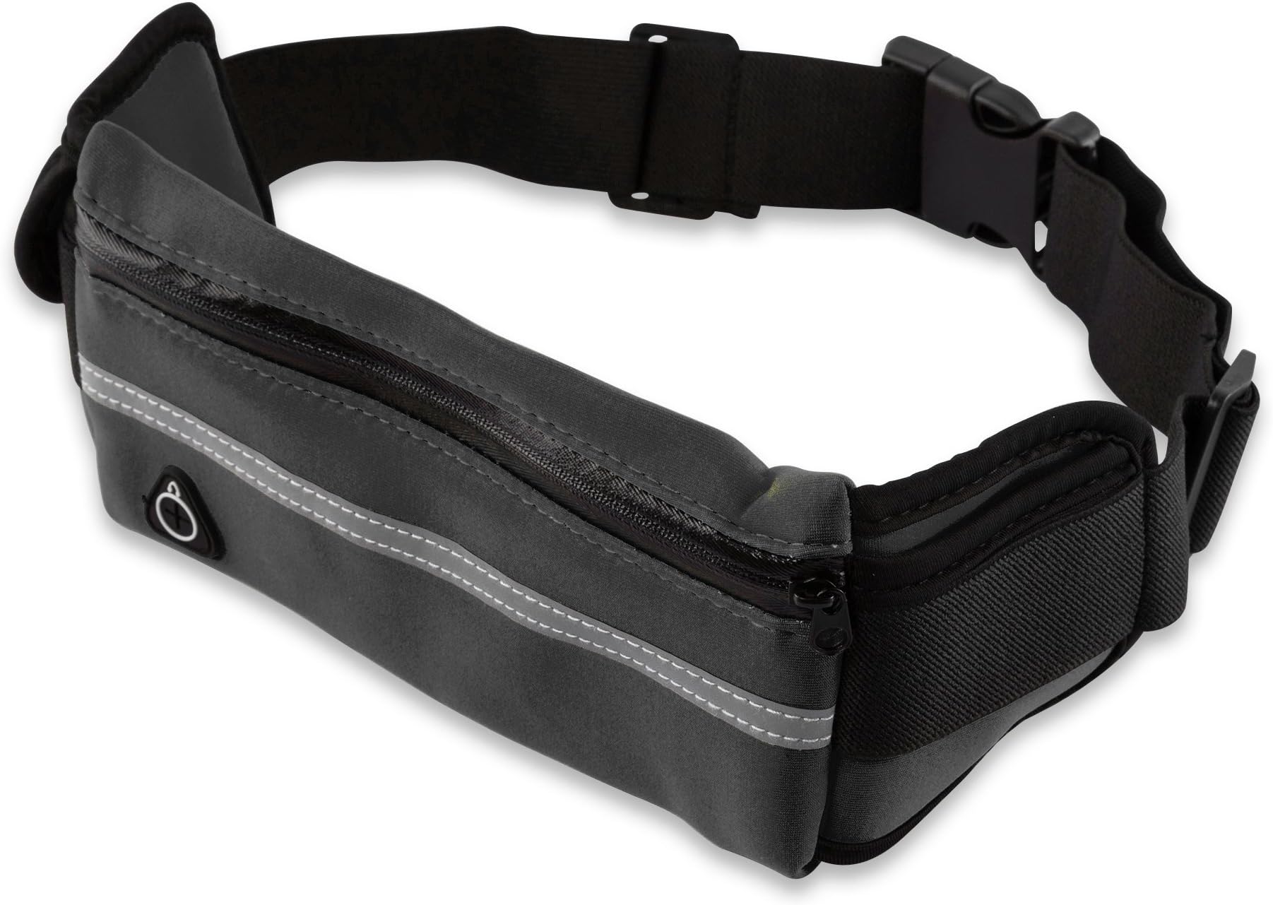 EmpireAthletics โ Multifunctional Neoprene Running Belt (Waist measurements 70 - 100 cm) for all Smartphones like e. g. Apple iPhone 6 Plus, Samsung Galaxy S7, S3 Mini, Huawei P8 Lite, HTC One, Nokia Lumia etc. with Key Compartment, Practical Earphone Connector and Clip Fastener โ Bumbag Fanny Pack Waist Pack Runners Bag Pouch Fitness Jogging Gym Cycling Hiking Sports Belt Bag