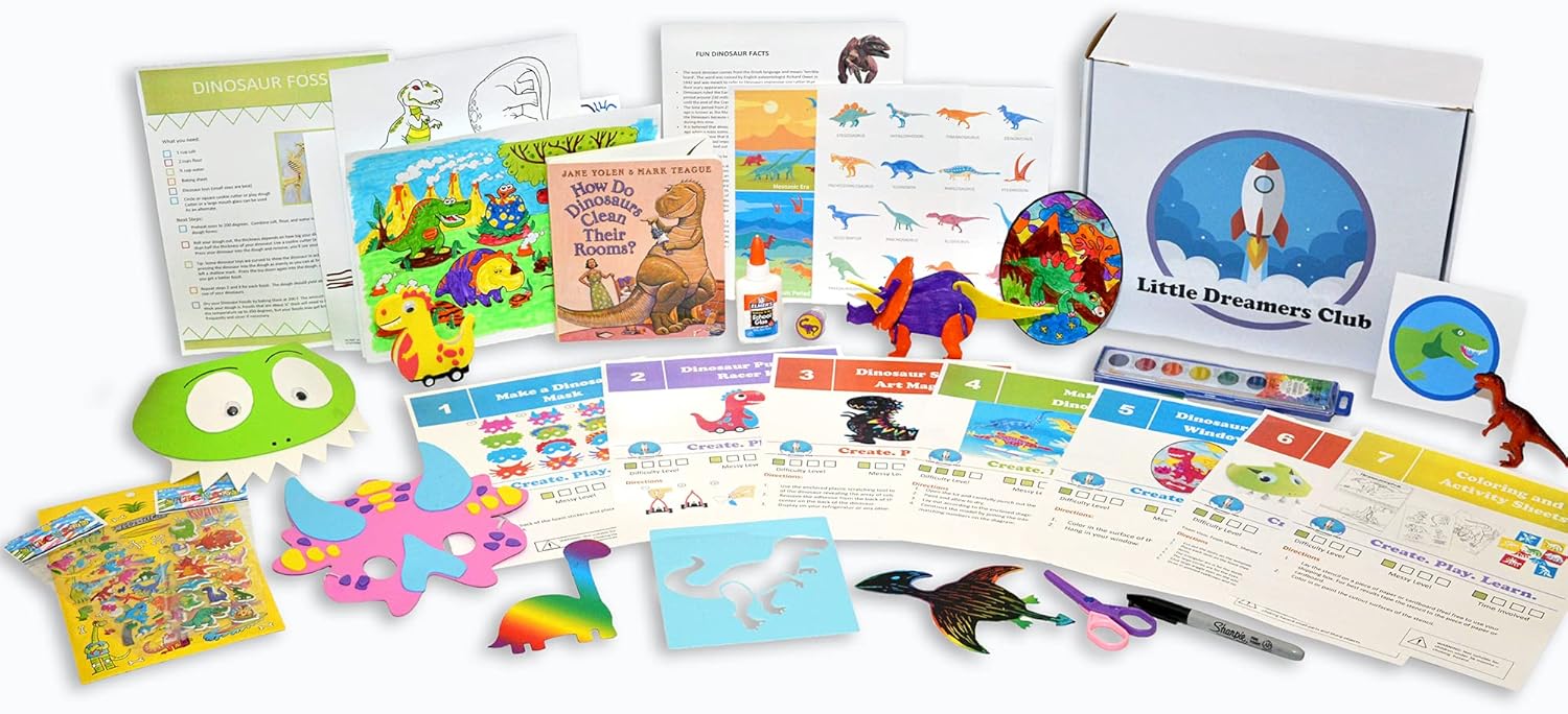 Little Dreamers Club Prepaid Gift Box Set, Ages 3-5, 6 prepaid Craft Boxes, Shipped Every Other Month to Your Little one.