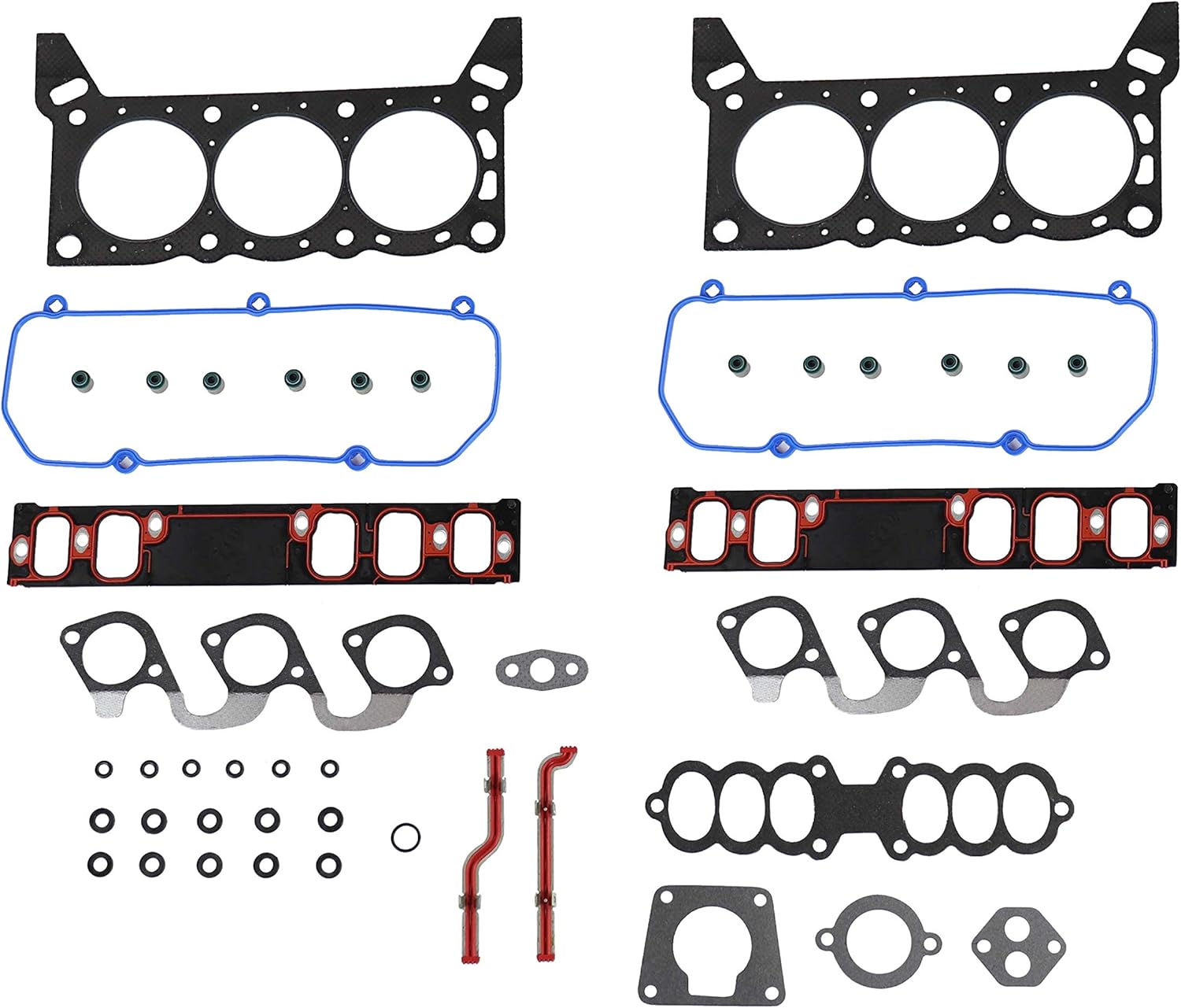 DNJ HGS4159 Graphite Cylinder Head Gasket Set for 1996-1996 Ford Mercury Cougar Mustang Thunderbird 3.8L V6 12V OHV 232cid