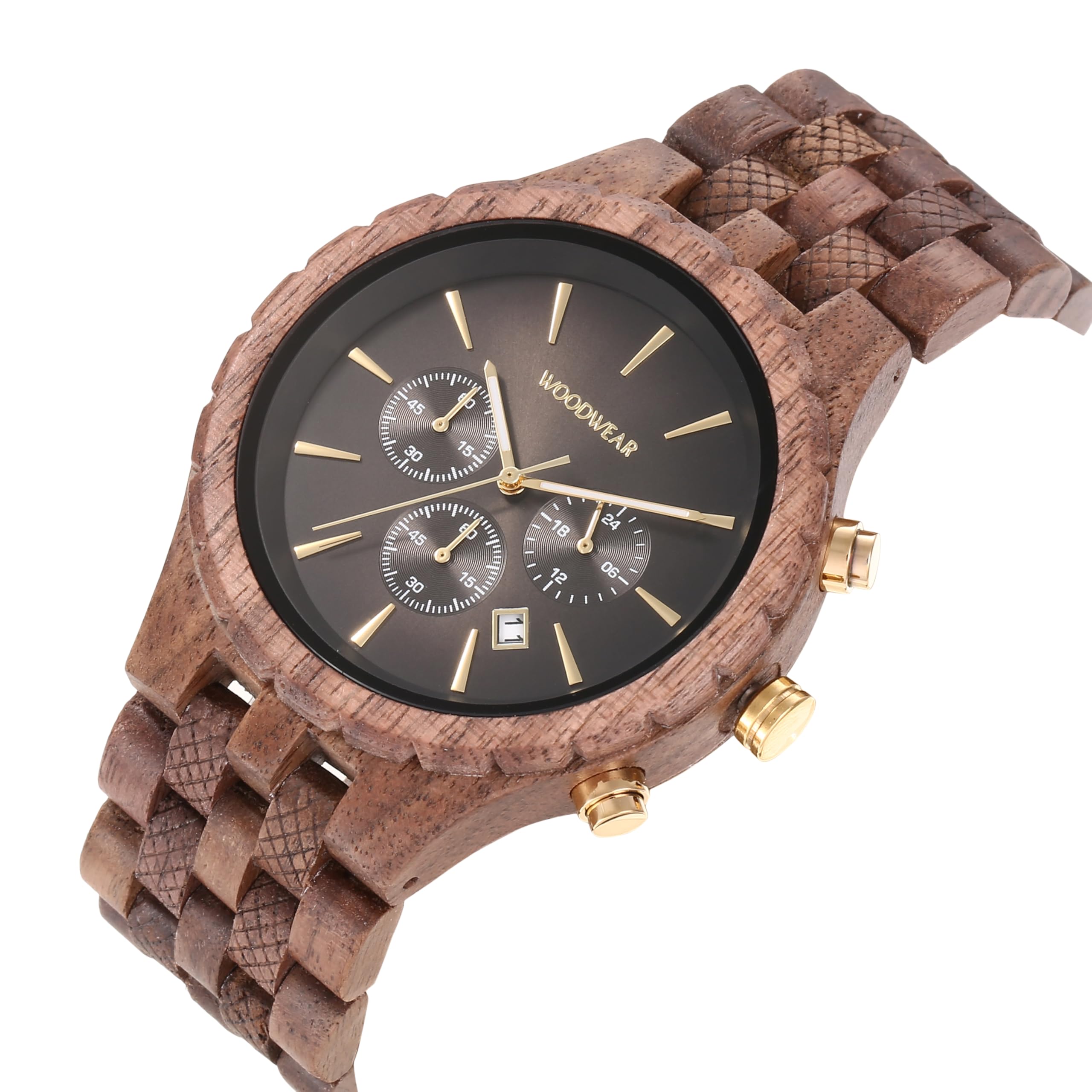 woodwear Orologio da uomo in legno, colore blu notte