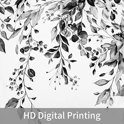 Miniatura 2 de MitoVilla Juego de 4 piezas de baño de eucalipto negro con cortina de ducha y alfombras, modernos juegos de cortinas de ducha con alfombras para