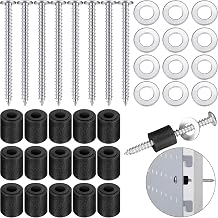 Hotop 24 Sets Pegboard Spacers Mounting Kit, Magnetic Pegboard Includes Screws, Spacers and Washers for 1/8-Inch and 1/4-Inch Pegboard