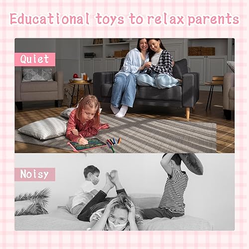 Miniatura 4 de EooCoo Juguetes para edades de 2 a 4 años, tabletas de escritura para niños, paquete de 2, tablero de dibujo, artículos esenciales de viaje para