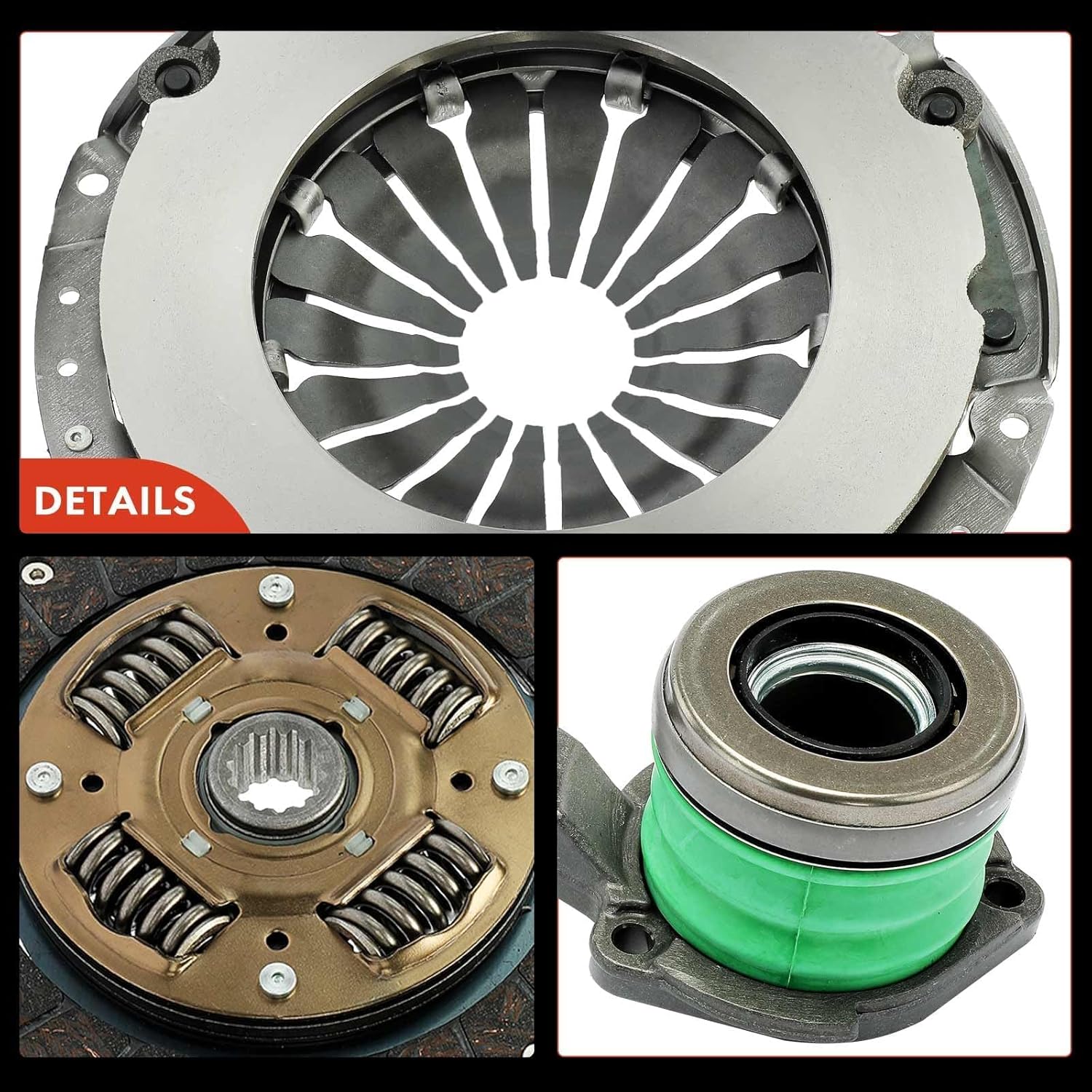 A-Premium Transmission Clutch Kit with Clutch Slave Cylinder Compatible with Saturn Vue 2002 2003 2004 2005 2006 2007 2.2L, Naturally Aspirated