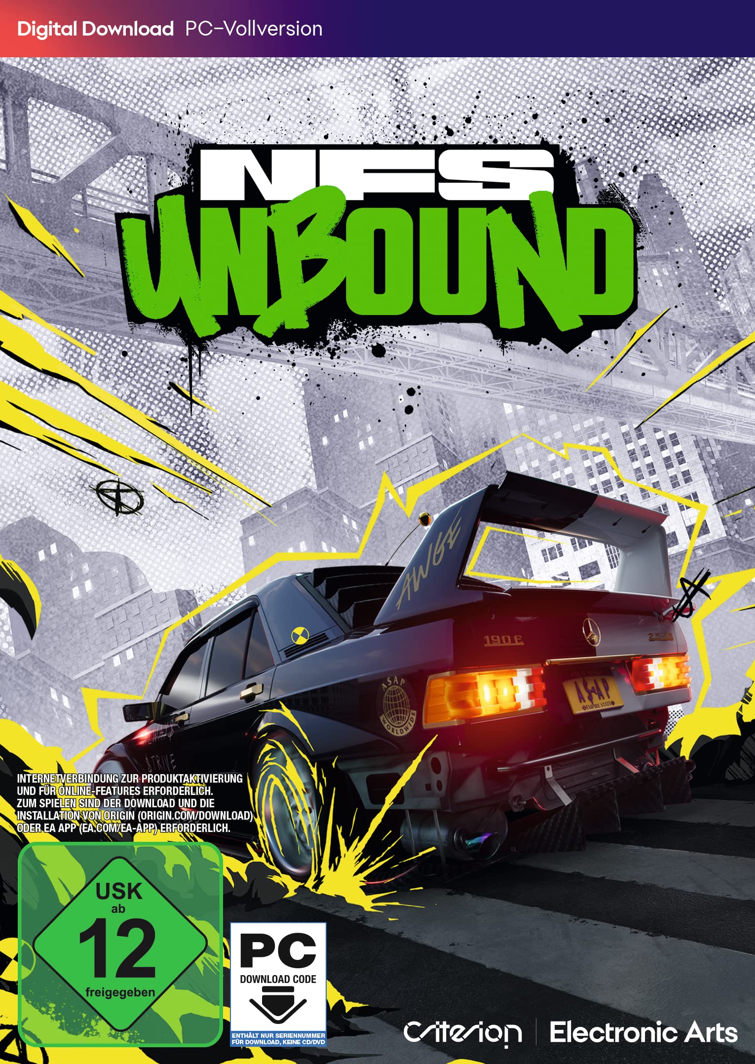 Need for Speed Unbound PCWin | Download Code EA App - Origin | Deutsch