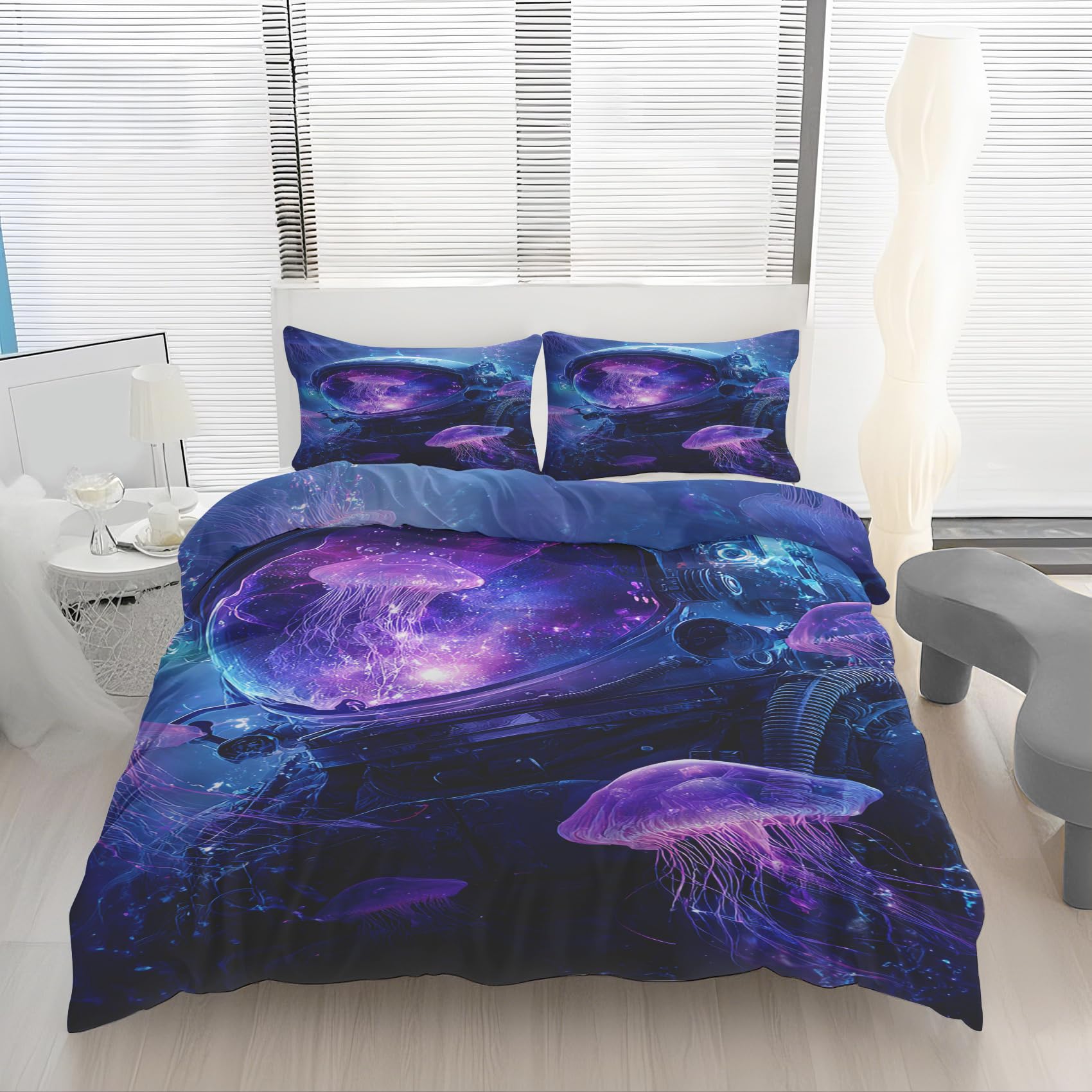 Ensemble de literie astronaute 240x260 pour s'évader chaque soir dans un lit douillet