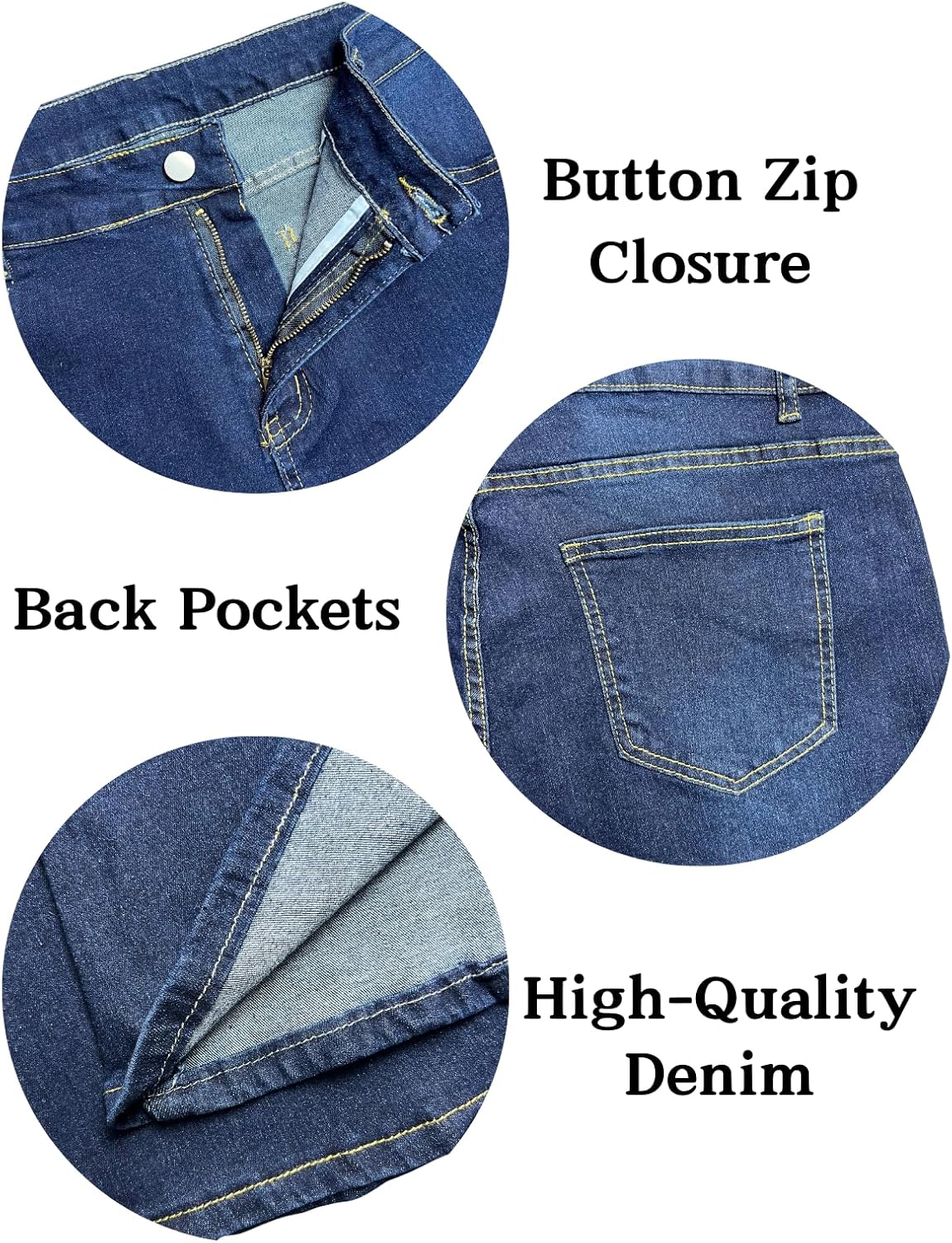 Butt Lifting Jeans for Women Bootcut Stretchy Tummy Control High Waisted Flare Jeans Curvy Skinny Denim Pants - Image 5