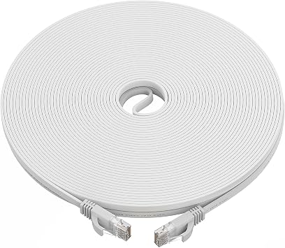 Ultra Clarity Cables Cat7 Ethernet Cable - 50 ft - RJ45 Connector - Double Shielded STP - 10 Gigabit 600MHz - Cat 7 Premium High Speed Network Wire Patch Cable 7.5m LAN Cord - 50 Feet