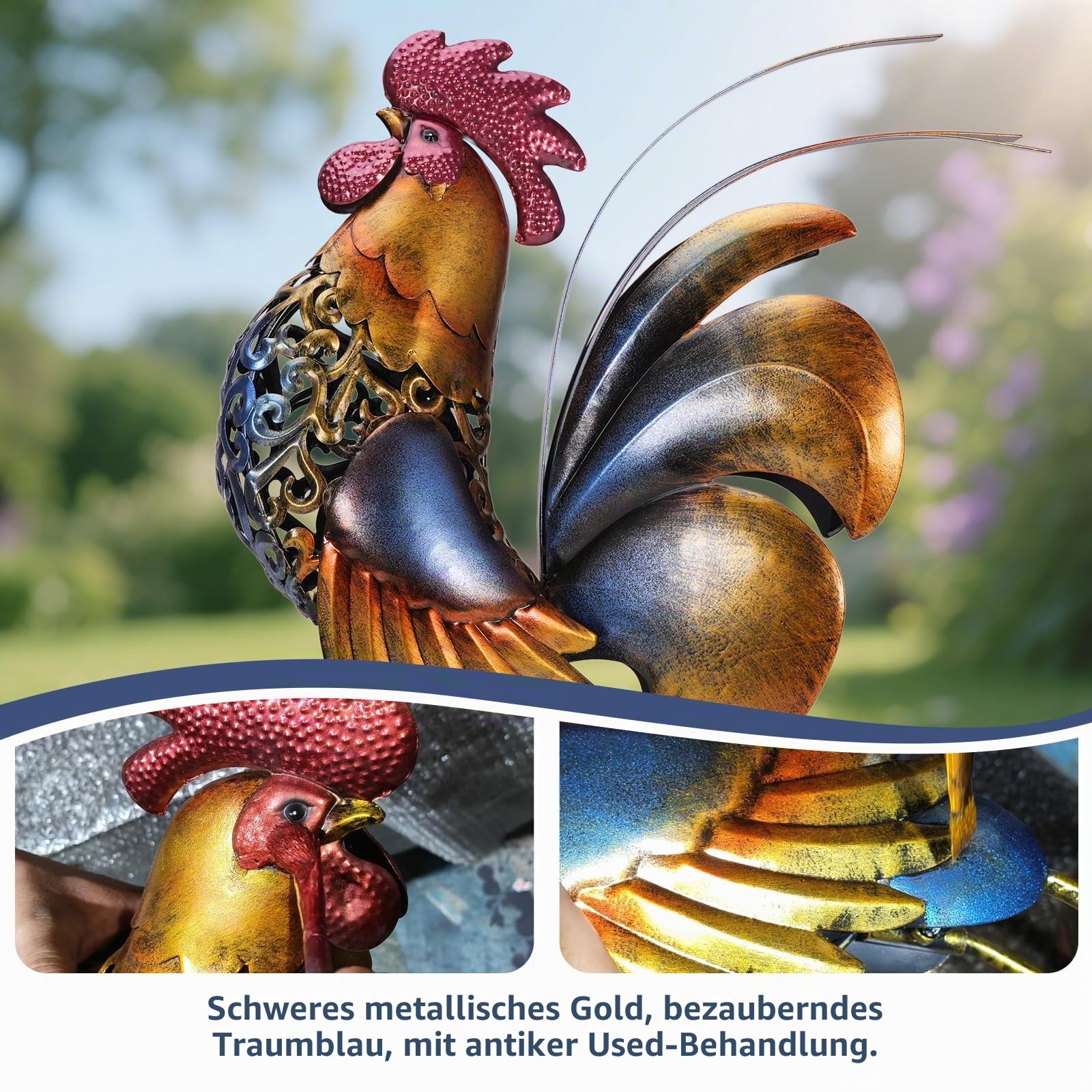 Gartenstatue aus Metall